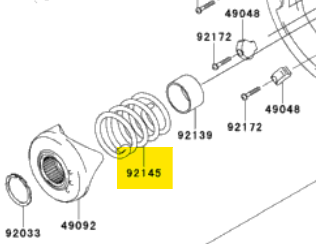 92145-0743 SPRING OEM KAWASAKI